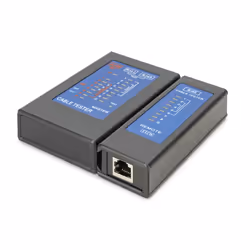 Digitus Tester per cavi, rete, RJ45, Tester su un solo lato, Tester PoE, RJ-45, Test di continuità, Tester per cavi a coppie ...