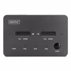 Digitus Stazione di clonazione NVMe Contenitore per SSD NVMe M.2 USB3.1 Gen2 Type-C - Vista aggiuntiva 5