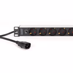 Digitus DN-95437 unità di distribuzione dell'energia (PDU) 9 presa(e) AC 1U Nero, Argento - Vista aggiuntiva 2