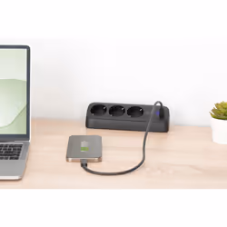 Digitus Presa per ufficio a 3 vie con 2x connessioni USB-A e 1x USB-C, nero - Vista aggiuntiva 6