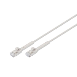 Digitus Cavo patch angolato CAT 6A F-FTP, rame, 1 m, grigio