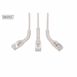 Digitus Cavo patch angolare CAT 6A F-FTP, rame, 1,5 m, grigio - Vista aggiuntiva 2