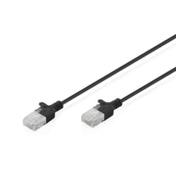Digitus Cavo patch CAT 6 U-UTP Slim, 0,3 m, blu