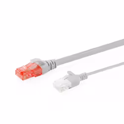 Digitus Cavo patch CAT 6 U-UTP Slim, 0,5 m, grigio - Vista aggiuntiva 2