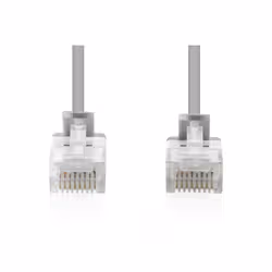 Digitus Cavo patch CAT 6 U-UTP Slim, 1 m, grigio - Vista aggiuntiva 3