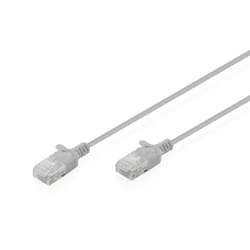 Digitus Cavo patch CAT 6 U-UTP Slim, 3 m, grigio