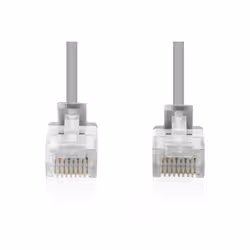 Digitus Cavo patch CAT 6 U-UTP Slim, 3 m, grigio - Vista aggiuntiva 3
