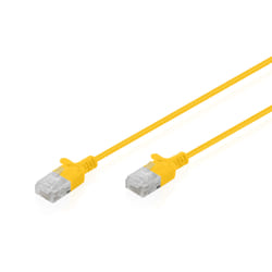 Digitus Cavo patch CAT 6 U-UTP Slim, 3 m, giallo