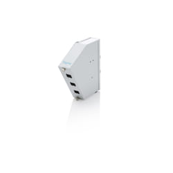Digitus Distributore di giunzioni su guida DIN per fibre ottiche, angolare, 6 SC SX/LC DX, grigio
