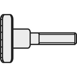 Toolcraft - M512 D464-5.8:A2K 194767 Viti zigrinate M5 12 mm din 464 Acciaio galvanizzato zinco 10 pz.