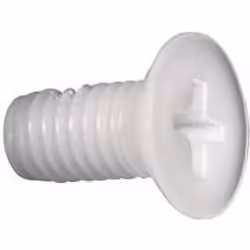 Toolcraft 839968, Vite, Plastica, M3, Testina arrotondata, Bianco, 20 mm