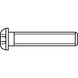 Toolcraft - 839793 Viti a testa bombata M3 12 mm Interno Esagonale Acciaio inox A2 100 pz.