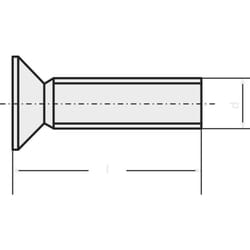Toolcraft - 888092 Viti svasate M4 16 mm Esalobato din 965 Acciaio zincato 100 pz.