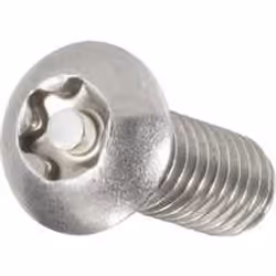 Toolcraft 888771, Vite, Acciaio inox, M4, Testina arrotondata, Argento, 8 mm