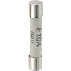 Voltcraft - 123422 Fusibile di ricambio (ø x l) 6.3 mm x 32 mm 10 a 600 v Rapido Contenuto 1 pz.