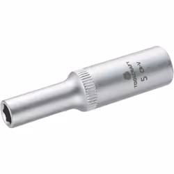 Toolcraft 816093, Presa elettrica, 1/4", Metrico, 1 testina/e, 5 mm, Acciaio al cromo vanadio