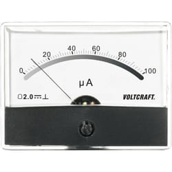 Voltcraft - AM-86X65/100µA tester da pannello per temperatura AM-86X65/100µA/DC 100 µA bobina rotante