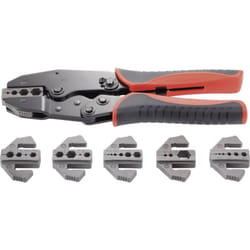 Toolcraft - PZ-505 818645 Pinza crimpatrice 7 parti Connettore a spina coassiale bnc, tnc, Spina lwl RG6, RG8, RG11, RG58