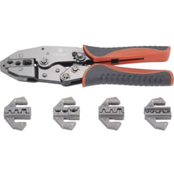 Toolcraft - PZ-506 430461 Kit pinza crimpatrice 6 parti Capocorda isolato, Capocorda chiuso non isolato, Terminale aperto