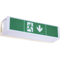 B-safety - br 565 030 Indicazione via di fuga illuminata Montaggio a soffitto, Montaggio a parete