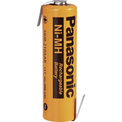 Panasonic - aa 2080 lf-z Batteria ricaricabile speciale Stilo (aa) linguette a saldare a z NiMH 1.2 v 2000 mAh
