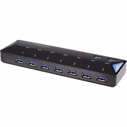 Renkforce RF-3806034 hub di interfaccia USB 3.2 Gen 1 (3.1 Gen 1) Type-B 5000 Mbit/s Nero - Vista aggiuntiva 3