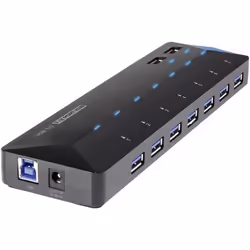 Renkforce RF-3806034 hub di interfaccia USB 3.2 Gen 1 (3.1 Gen 1) Type-B 5000 Mbit/s Nero - Vista aggiuntiva 7