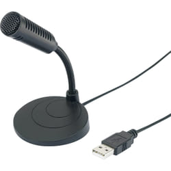 Conrad RF-3808962 microfono Nero Microfono di presentazione
