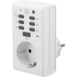 Renkforce - 1289333 Timer a spina analogico Giornaliero 1800 w IP20 Funzione tramonto, Funzione di conto alla rovescia