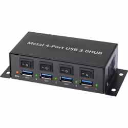 Renkforce 1318454 hub di interfaccia USB 3.2 Gen 1 (3.1 Gen 1) Type-A 5000 Mbit/s Nero - Vista aggiuntiva 2