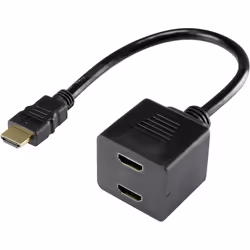 Renkforce RF-4212177, 0,2 m, HDMI tipo A (Standard), 2 x HDMI Type A (Standard), 1920 x 1080 Pixel, Nero