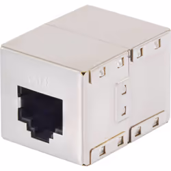 Renkforce RF-4212189, Piatto, Metallico, RJ-45, RJ-45, Femmina, Femmina