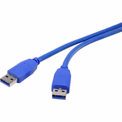 Renkforce RF-4369443, 0,5 m, USB A, USB A, USB 3.2 Gen 1 (3.1 Gen 1), 5 Gbit/s, Blu