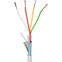 Elan - 70I138 Cavo per allarmi LiYY 4 x 0.22 mm² Bianco 10 m