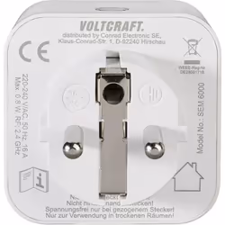 VOLTCRAFT SEM6000 presa energia Tipo F Bianco - Vista aggiuntiva 5