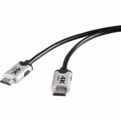 SpeaKa Professional SP-6344136, 2 m, HDMI tipo A (Standard), HDMI tipo A (Standard), Compatibilità 3D, 18 Gbit/s, Nero