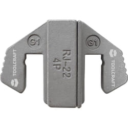 TOOLCRAFT Matrici di crimpaggio Inserto a crimpare per connettore 4P4C/Rj22 Adatto per marchio (Pinze): TOOLCRAFT PZ-50