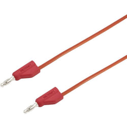 Voltcraft - MSB-300 Cavo di misura Spina a banana 4 mm Spina a banana 4 mm 0.50 m Rosso 1 pz.