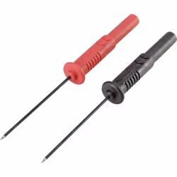 Dettagli tecnici Categoria di misura (LOV) CAT II 300 V Collegamento (Componenti) Presa 4mm Colore Nero, Rosso Corrente nomin ...