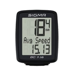 Sigma BC 7.16 Computer da bicicletta wireless Nero