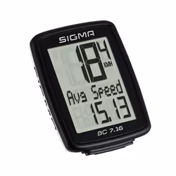 Sigma BC 7.16 Computer da bicicletta wireless Nero