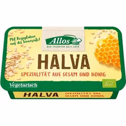Allos Halva, Dado, 576 kcal, 2410 kJ, 16,8 g, 35,7 g, 25,1 g