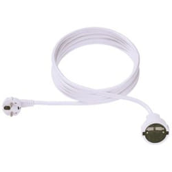 Bachmann 5m Schuko H05VV­F 3G 1.50mm² Bianco