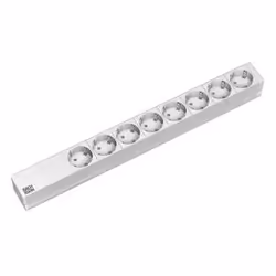 Bachmann 333.416, Basic, 1U, Grigio, Argento, 8 presa(e) AC, 230 V, 50 Hz