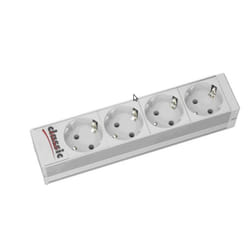 Secomp 19.07.1194 prolunghe e multiple 2 m 4 presa(e) AC Alluminio