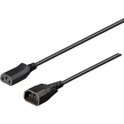 Bachmann 356.120 cavo di alimentazione Nero 1 m Accoppiatore C14 Accoppiatore C15