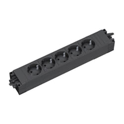 Bachmann 336.626 prolunghe e multiple 5 presa(e) AC Nero