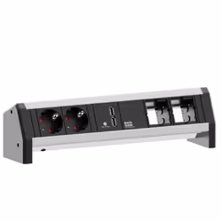 Bachmann 902.0183, Interno, Nero, Grigio, 2 presa(e) AC, 323,8 mm, 73 mm, 88 mm