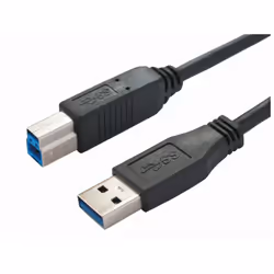 Bachmann 917.1203, 3 m, USB A, USB B, USB 3.2 Gen 1 (3.1 Gen 1), Nero