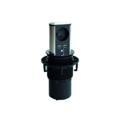Bachmann 928.017 prolunghe e multiple 2 m 1 presa(e) AC Interno Nero, Argento